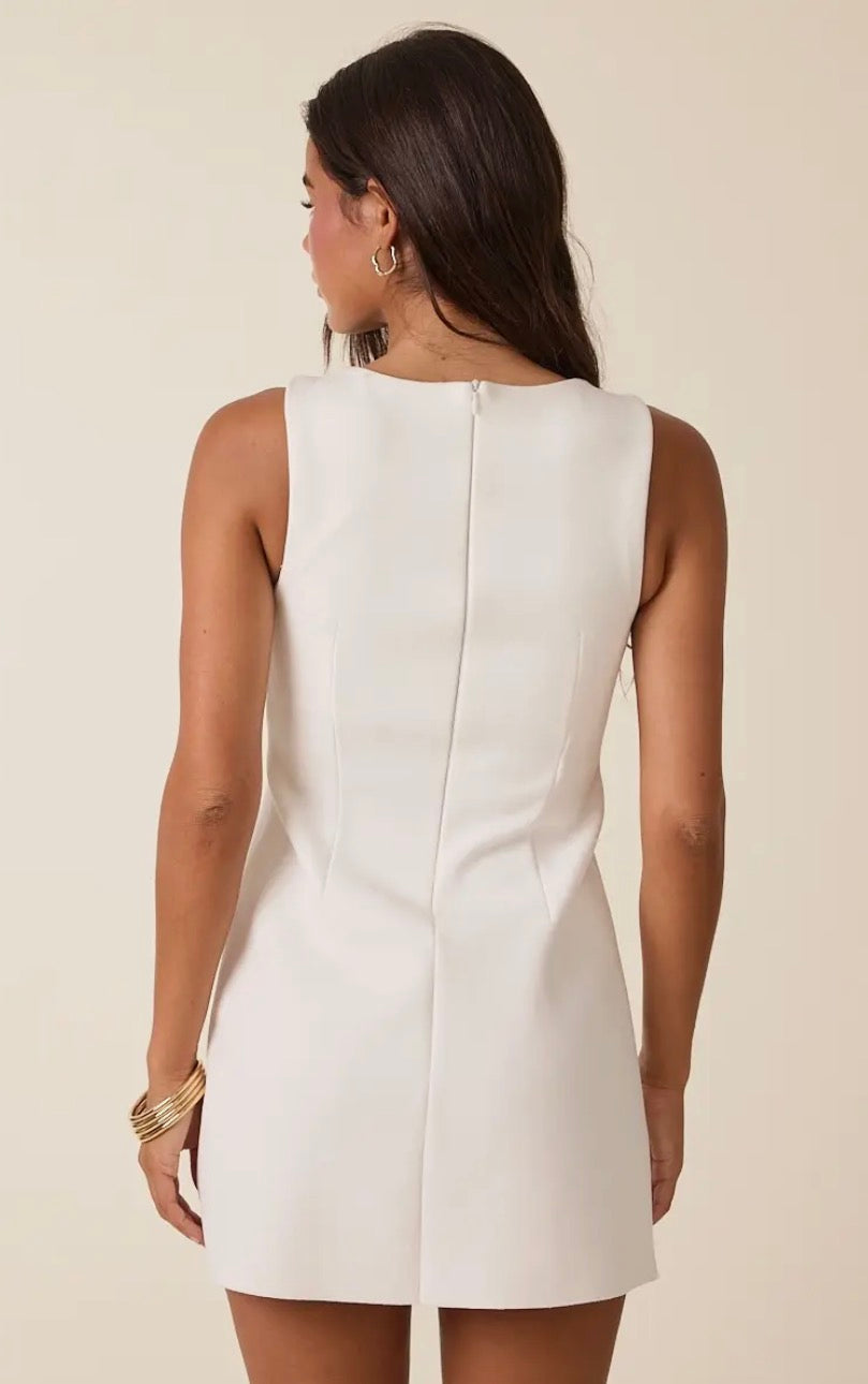 Brooke Boat Neck Mini Dress