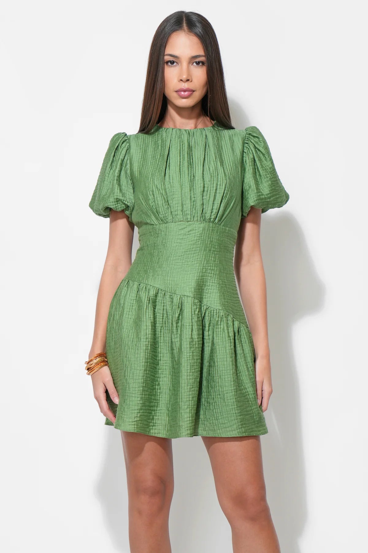 ADELYN RAE
MAREN ASYMMETRIC WAISTBAND MINI DRESS