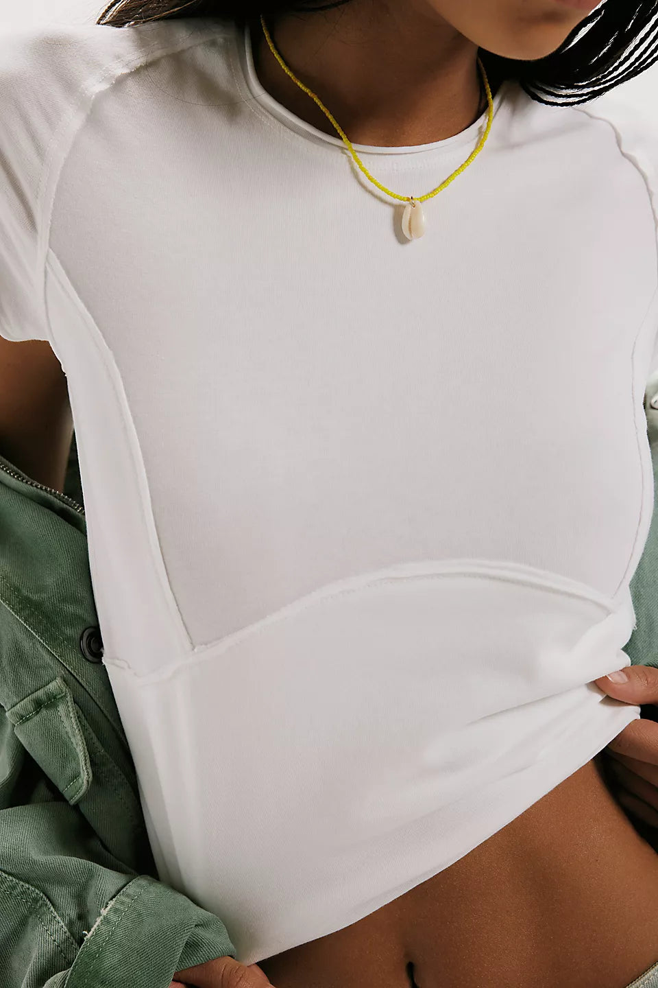 Free People We The Free Protagonist Cropped Cap Sleeve Tee
