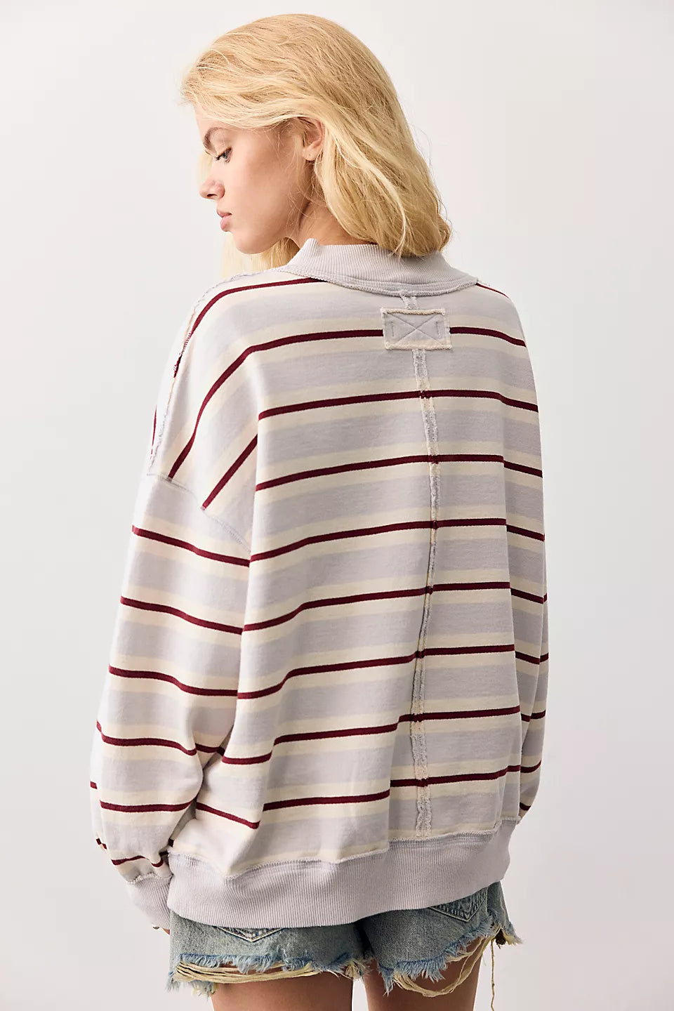 Free People Palm Springs Striped Pullover