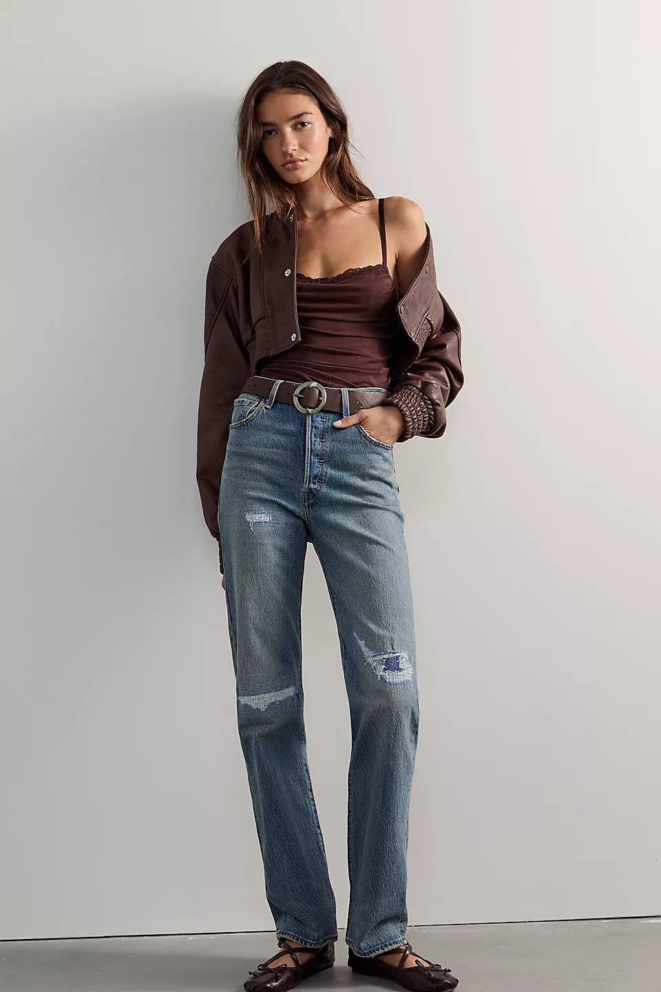 Free People Hard Launch Corset Bodysuit