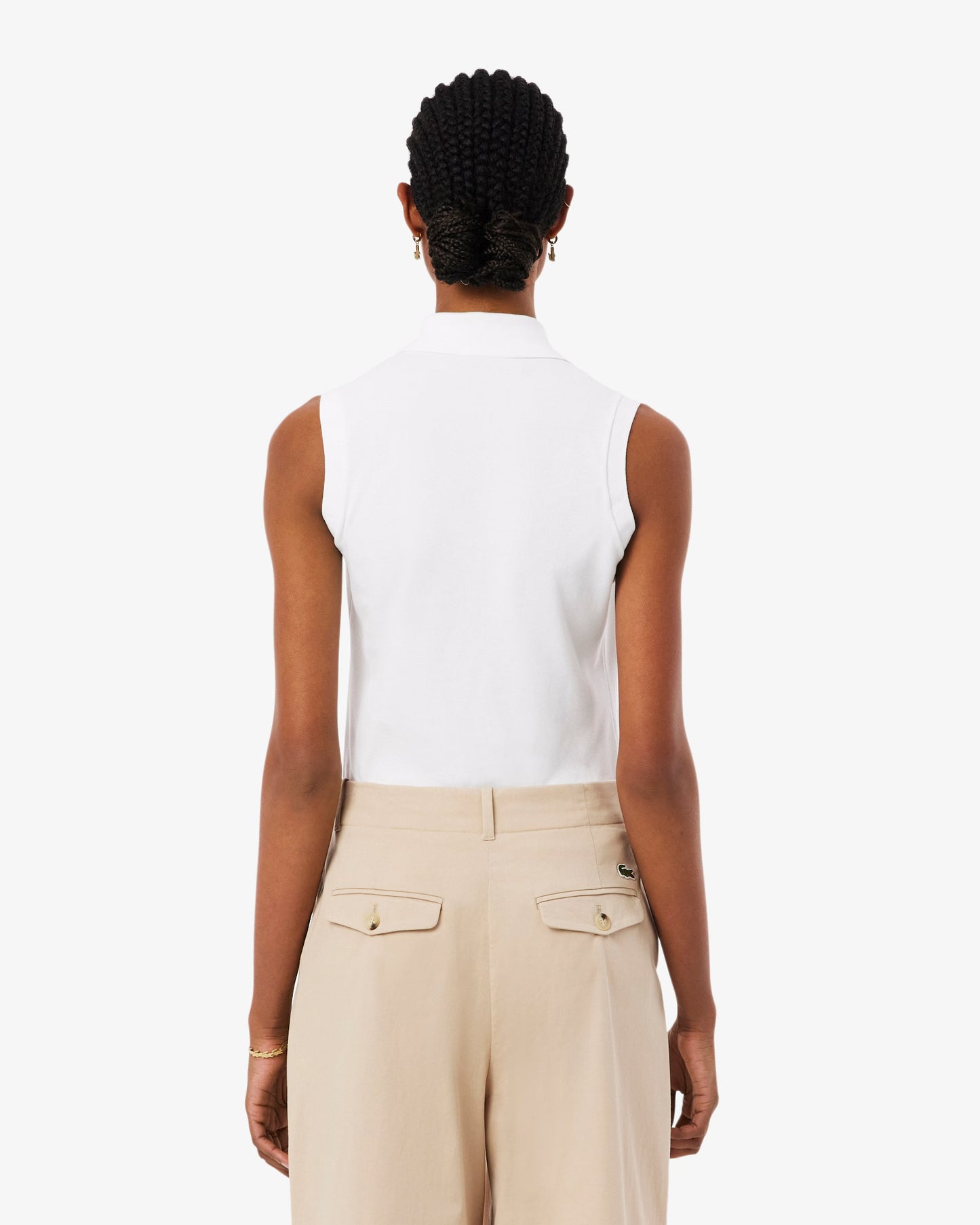 Lacoste                                                                                               Women's Slim Fit L.12.D Sleeveless Stretch Polo
