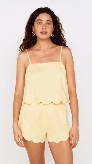 MINKPINK                                                                                                GRAZIA SCALLOP HEM SHORTS