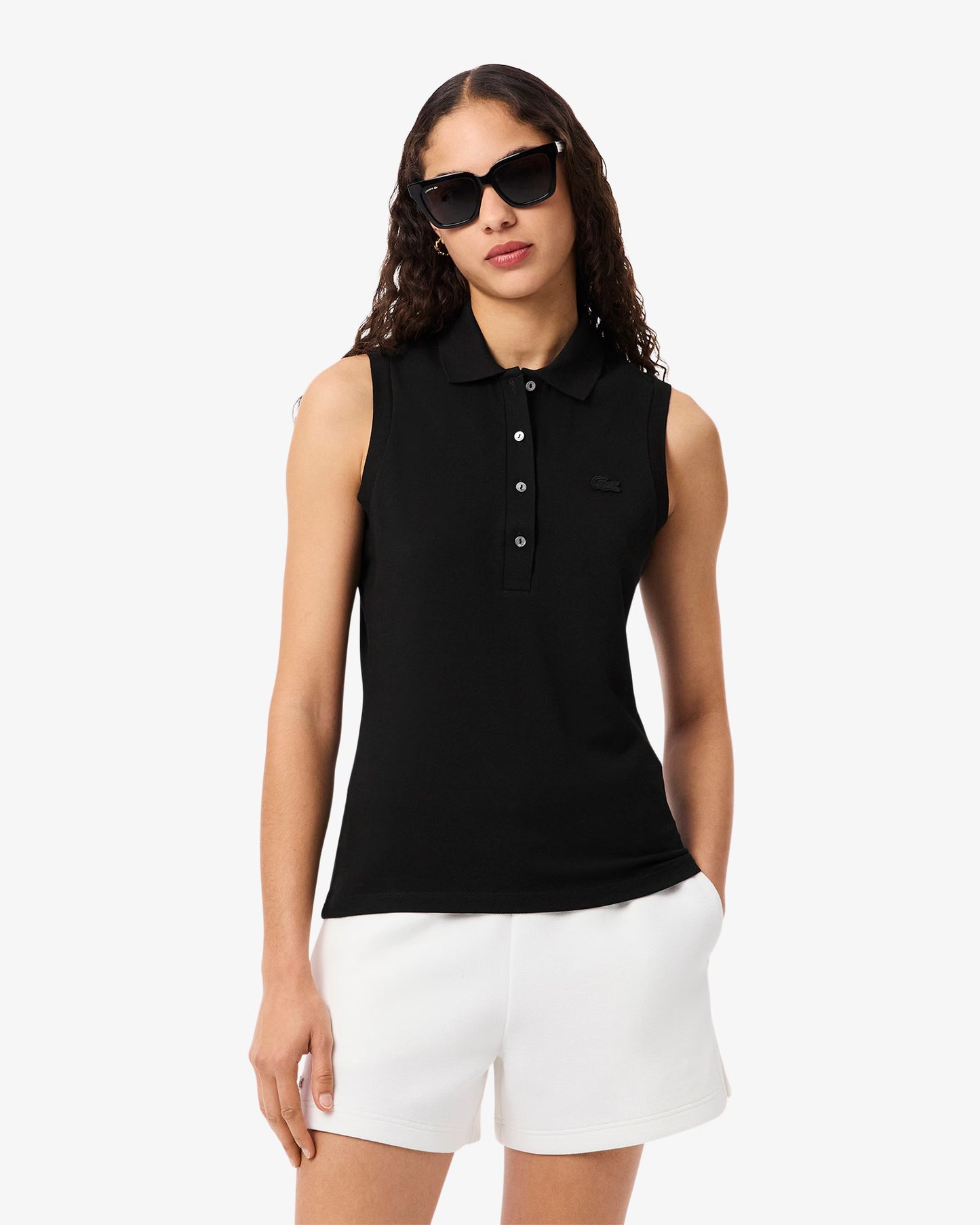Lacoste                                                                                               Women's Slim Fit L.12.D Sleeveless Stretch Polo