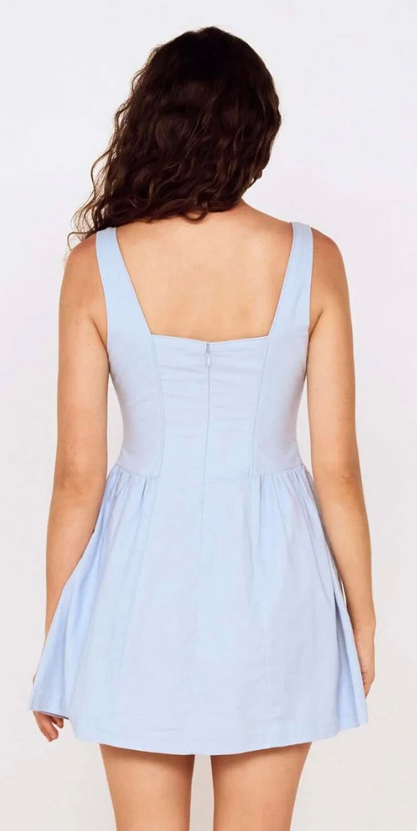 MINKPINK                                                                                                     BABY BLUE SQUARE NECK MINI DRESS
INES MINI DRESS