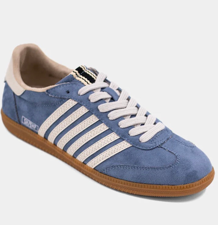 Shu Shop                                                                                               Stevie Sneaker (Blue Suede)