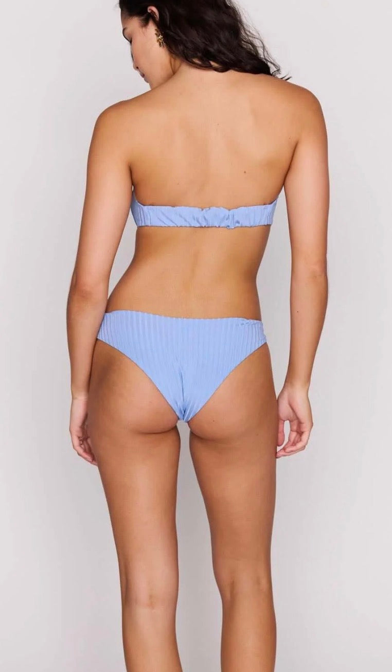 MINKPINK                                                                                                  SKY BLUE SHELL BIKINI TOP
ZEPHYR SHELL BIKINI TOP