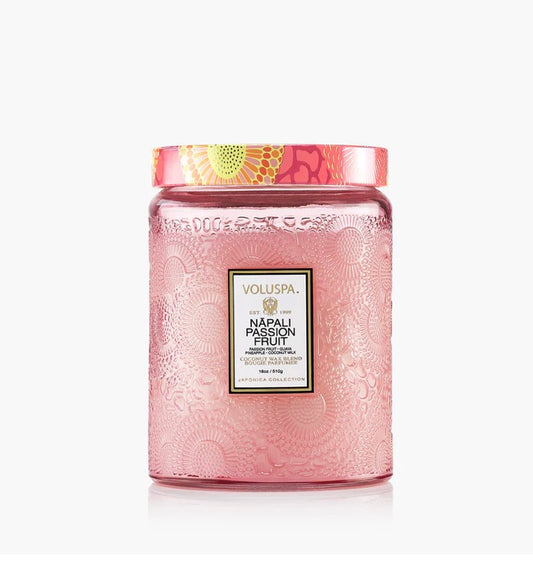 VOLUSPA NĀPALI PASSION FRUIT
Large Jar Candle
Burn time: 100+ Hours