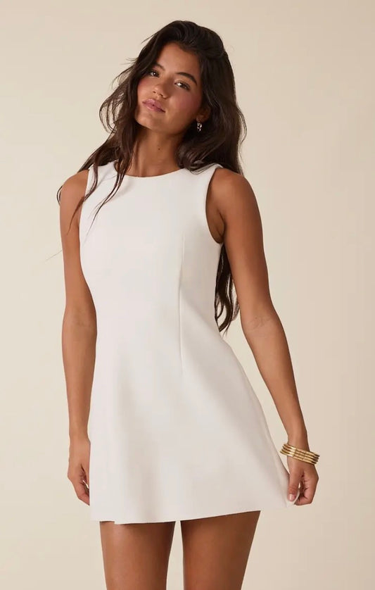 Brooke Boat Neck Mini Dress