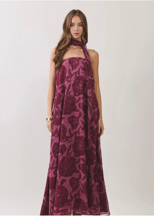 Bardot Scarf Maxi Dress