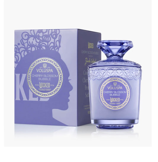 VOLUSPA CHERRY BLOSSOM BUBBLE
Boxed Candle
Burn time: 60+ Hours