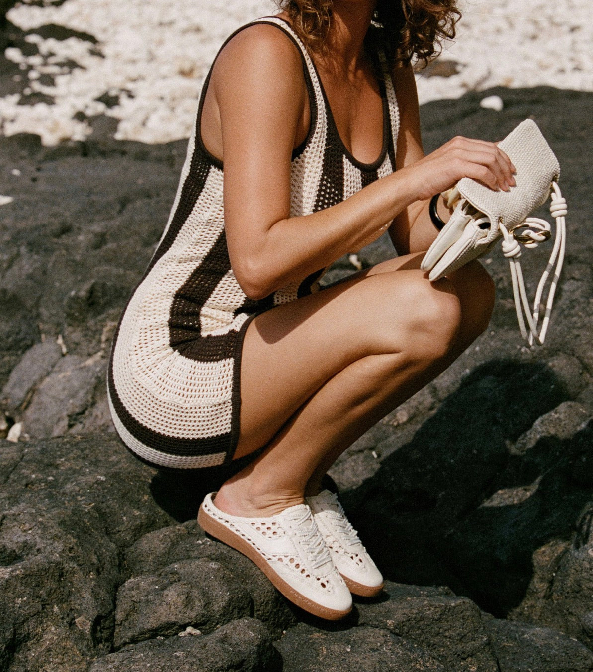 Dolce Vita                                                                                                 Notice Slide Woven Sneakers Off White Woven Stella