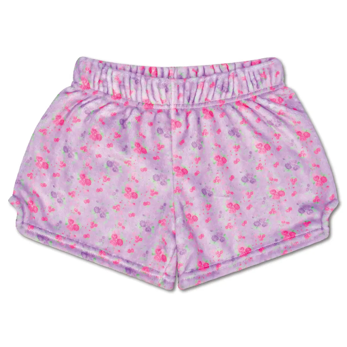 Iscream                                                                                                          Forever Floral Plush Shorts (Purple)