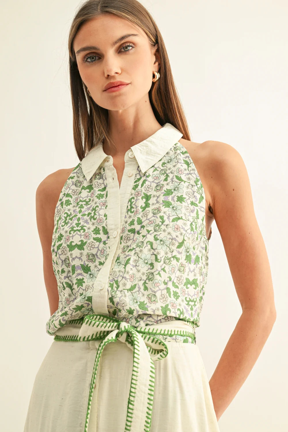 Adelyn Rae                                                                                           BAILEE HALTER SHIRT