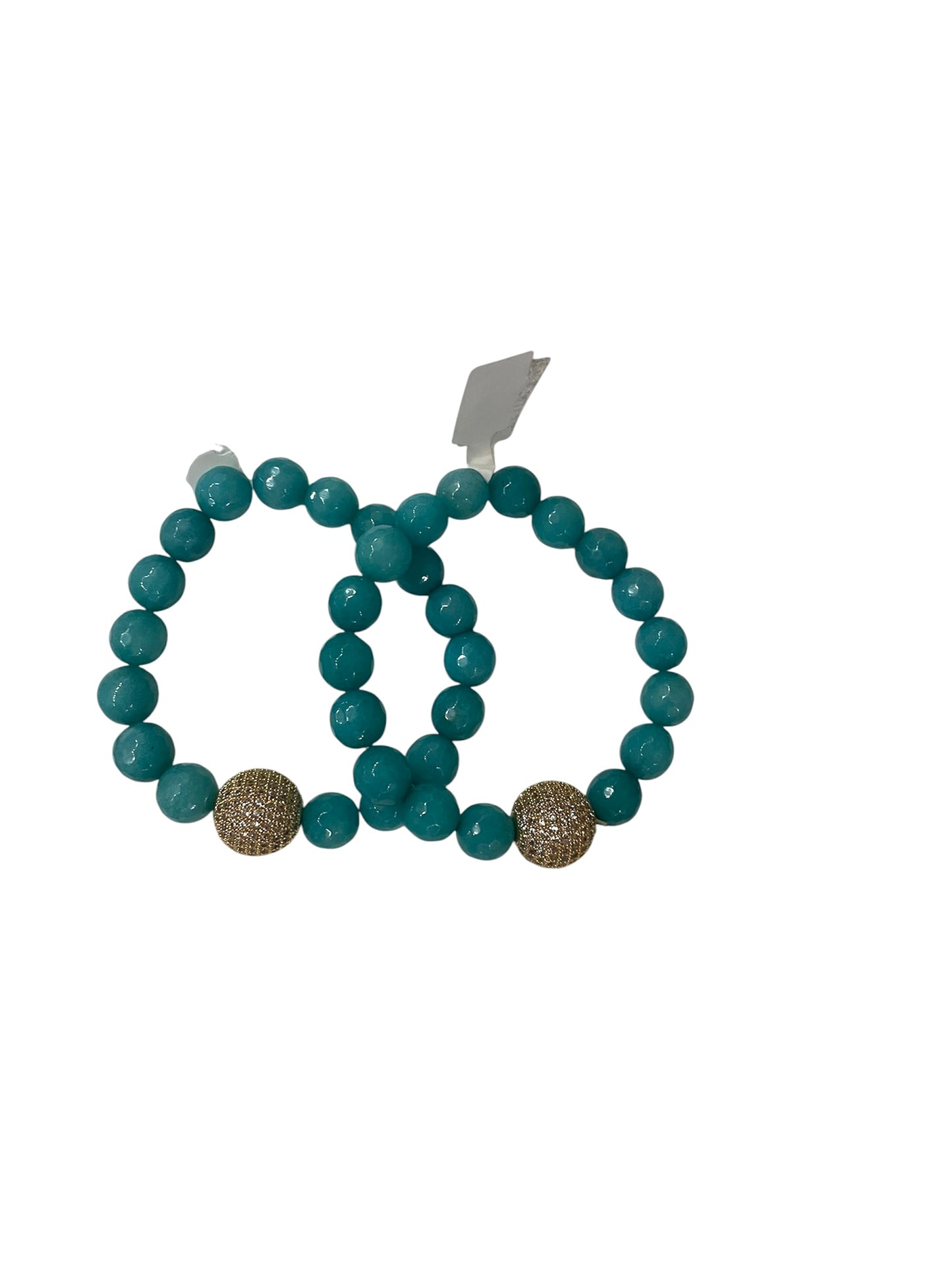 Virtue Gemstone Pave Ball Bracelets
