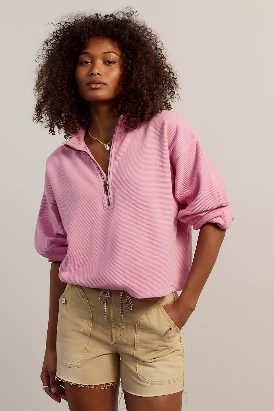 Free People                                                                                                    We The Free Celeste Quarter Zip