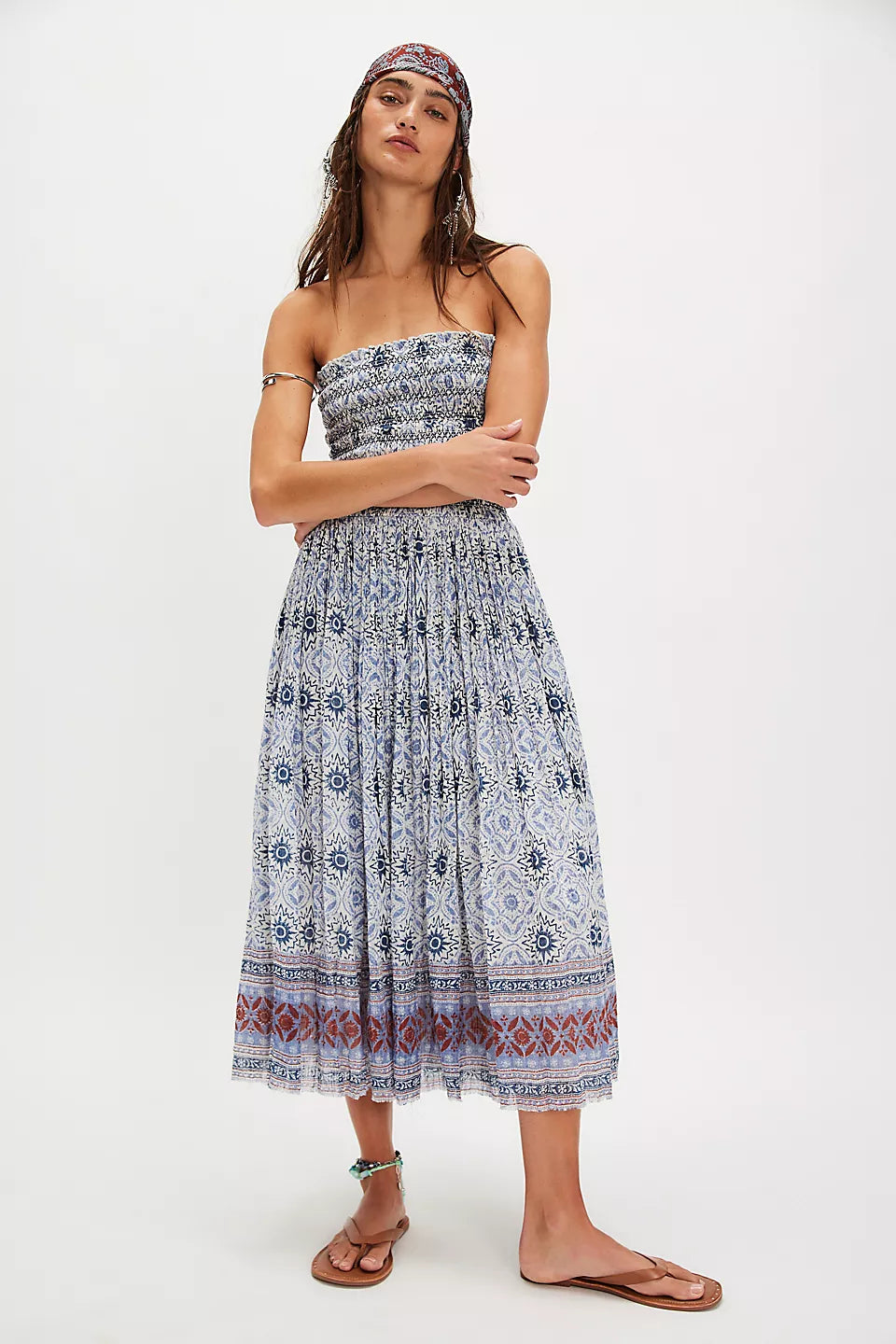 Free People                                                                                       Ravenna Printed Convertible Maxi Skirt