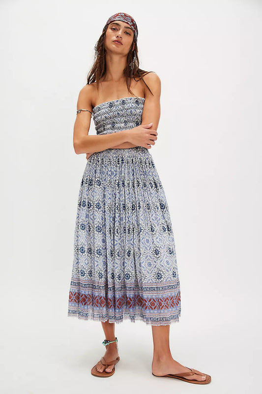 Free People                                                                                       Ravenna Printed Convertible Maxi Skirt