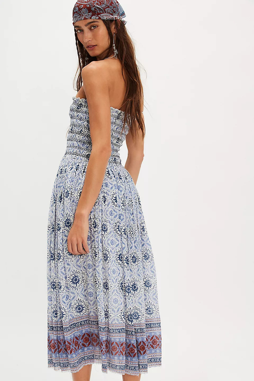 Free People                                                                                       Ravenna Printed Convertible Maxi Skirt