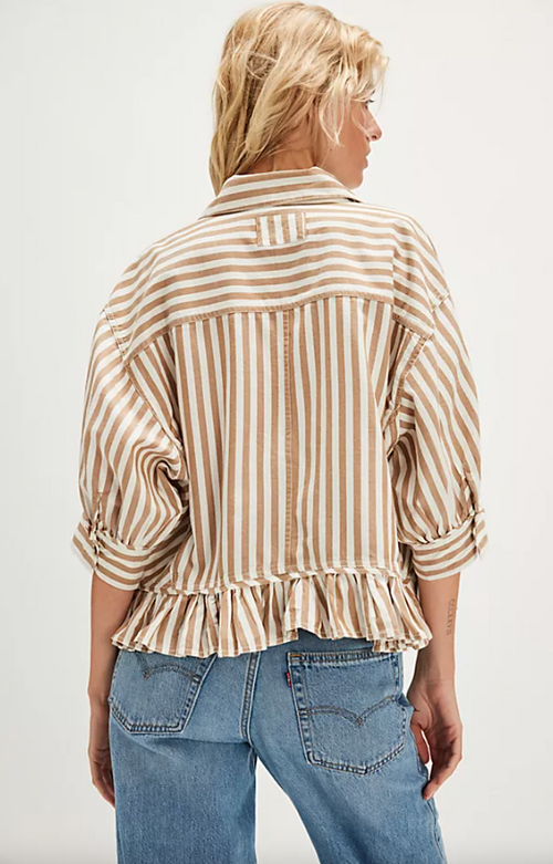 Free People                                                                                               Bailey Stripe Shirt