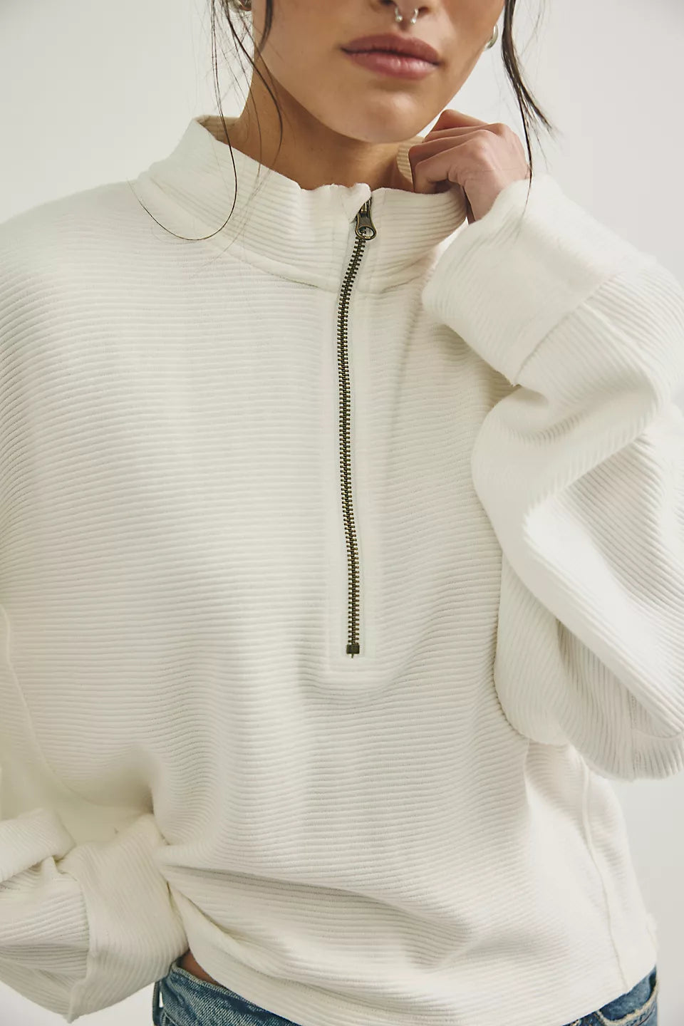 Free People                                                                                                 We The Free Celeste Quarter Zip