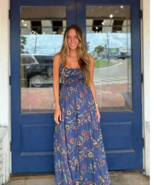 Free People                                                                                               Ciella Printed Maxi Dress