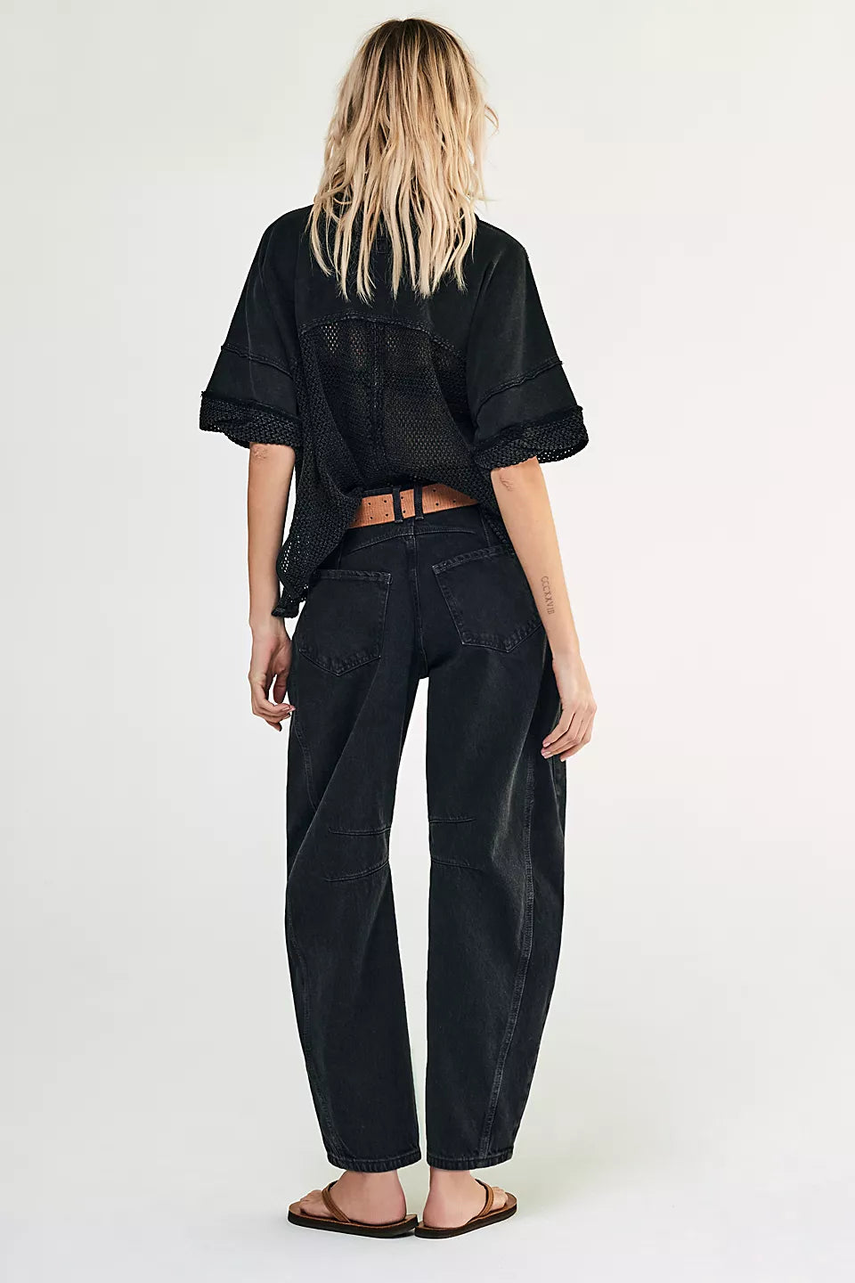 We The Free                                                                                            Good Luck Mid-Rise Barrel Jeans
